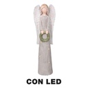 Angelo resina led argento cm20x12,5h65
