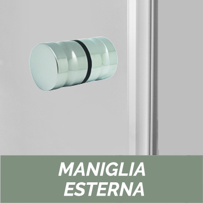 Parete doccia in cristallo 4mm - Linea Oxygen