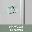 Parete doccia in cristallo 4mm - Linea Oxygen
