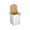 Pattumiera in polipropilene Bianco cinque litri 18,3x22,4x h24,4 cm