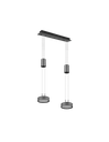 Lampadario Isola Doppio Disco Led Sospeso Franklin Antracite Trio Lighting