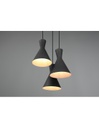 Lampadario Rotondo Enzo 3xE27 Nero Opaco Trio Lighting