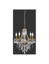 Lampadario Sala da Pranzo con Bracci Lüster Classico 5 Luci Ottone con Pendenti Trio Lighting