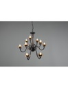 Lampadario Salone 9 Luci Nero Con Catena Elsa Trio Lighting