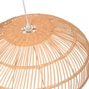 Lampadario rattan naturale con attacco cm ø60