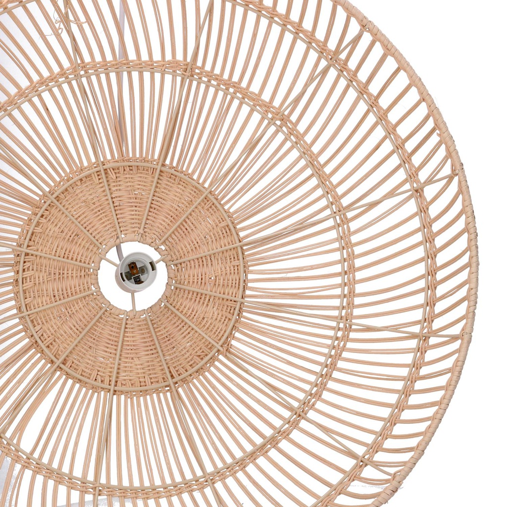 Lampadario rattan naturale con attacco cm ø60