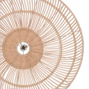 Lampadario rattan naturale con attacco cm ø60