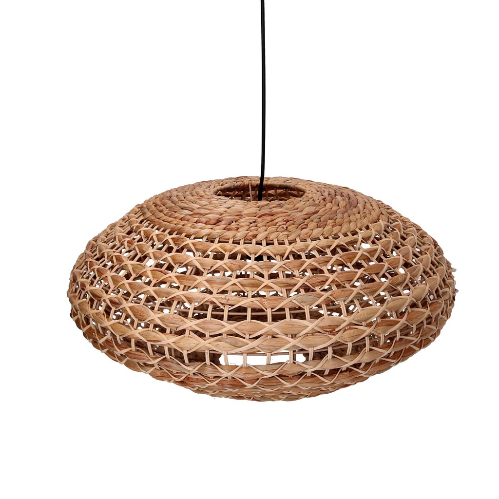 Lampadario rattan naturale con attacco cm ø60h29