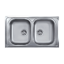 Lavello 86x50 2 vasche SAXT322A EFFEZ