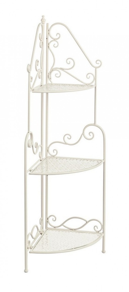 Angoliera classica 3 ripiani Giselle crema