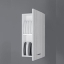 Pensile da Bagno anta Grigio 35x18x h70 cm