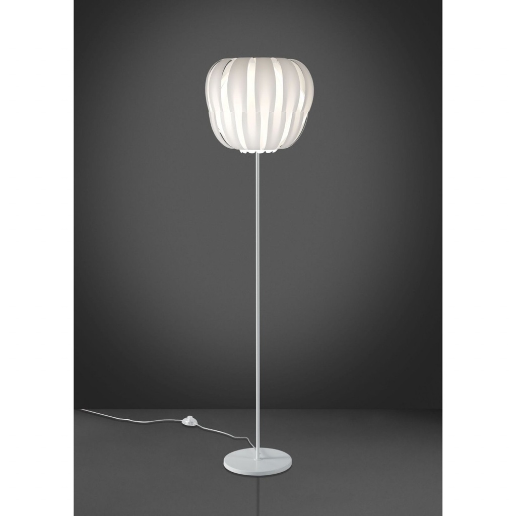 Piantana Base  e Stelo Bianco in Metallo Cm. 42 x 172h