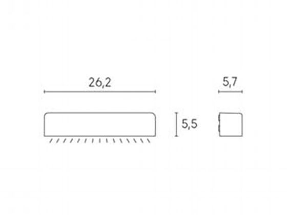 App.Segna Passo 9W Led 4000K  linea unit  bianco