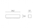 App.Segna Passo 9W Led 4000K  linea unit  bianco