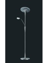 Piantana Led Con Luce Spot da Lettura Dimmerabile Quebec Nichel Trio Lighting