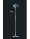 Piantana Led Con Luce Spot da Lettura Dimmerabile Quebec Nichel Trio Lighting