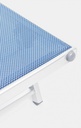 Lettino alluminio con ruote blu Cross cm 65 x 196 x 62 iperbriko