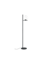 Piantana Nera Moderna Con Sfera Vetro H150 cm Pure Trio Lighting