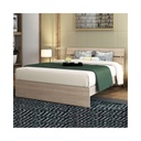 Letto matrimoniale in legno per camera colore olmo cm 200x171xH 98