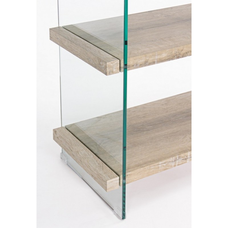 Libreria 4 ripiani e due cassetti Line Kenya 90x39x180h cm