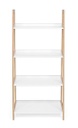 Libreria in legno di bamboo quattro ripiani BROOKLYN 62x38x h130 cm
