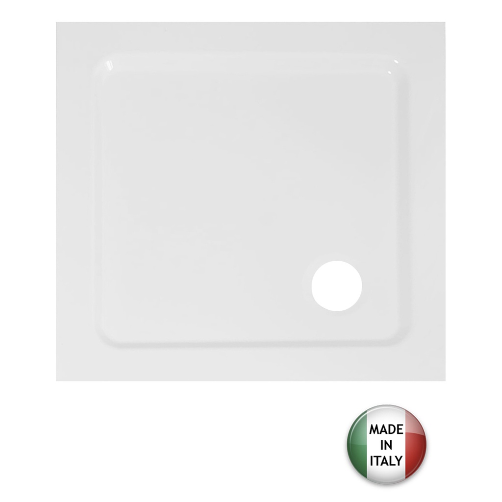 Piatto doccia Mr Flat Quadro 90x90 cm, sottile e moderno