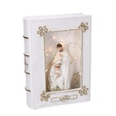 Libro resina natività led bianco cm16x5,5h22,2