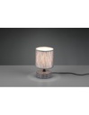 Piccolo Lume Grigio Moderno Base Ceramica con Paralume Tessuto Marie Trio Lighting