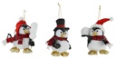 Pinguino con berretto rosso nbr-1241 cm. 13 x 13 h 15