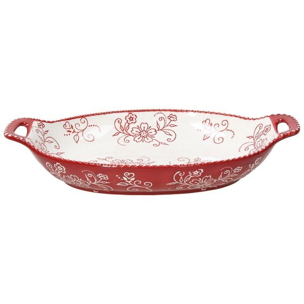 Pirofila 30,5x19,5 cm in Porcellana Rossa