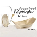 Piroghe fingerfood in pioppo bar ristoranti cm 17 x 8.5 cm