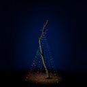 Luci Danzanti Stella Cadente Cambio Colore Esterni H 270 Ø 28 cm
