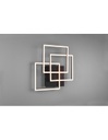 Plafoniera 3 Quadrati Orientabili Led Dimmer Mobile Nero Trio Lighting