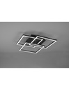 Plafoniera 3 Quadrati Orientabili Led Dimmer Mobile Nero Trio Lighting