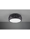 Plafoniera 3xE27 Zandor Nero Ø40 cm Trio Lighting