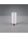 Lumetto Lampada Da Tavolo Led Touch Emir Tessuto Bianco Ø8 cm Trio Lighting