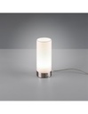 Lumetto Lampada Da Tavolo Led Touch Emir Tessuto Bianco Ø8 cm Trio Lighting