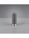 Lumetto Lampada Da Tavolo Led Touch Emir Tessuto Grigio Ø8 cm Trio Lighting