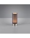 Lumetto Lampada Da Tavolo Led Touch Emir Tessuto Grigio Ø8 cm Trio Lighting