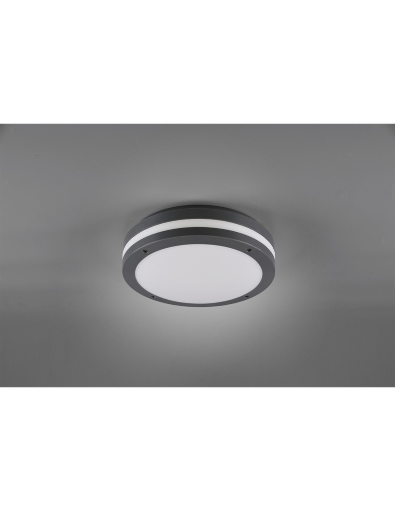Plafoniera Da Esterno Kendal Led IP54 Antracite Ø30 cm Trio Lighting