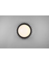 Plafoniera Listelli Legno Nero Led Dimmer Monte Ø40 cm Trio Lighting