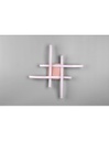 Plafoniera Moderna Design Hashtag Route Oro Rosa Led 4000k Trio Lighting