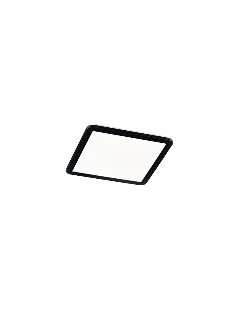 Plafoniera Quadrata Led Dimmerabile 22w Camilla Nero IP44 Trio Lighting