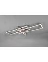 Plafoniera Salinas 3 Rettangoli Led 34w Nichel L100 cm Dimmerabile Trio Lighting