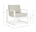 2x Poltrona C-C Merrigan Bianco Yk11