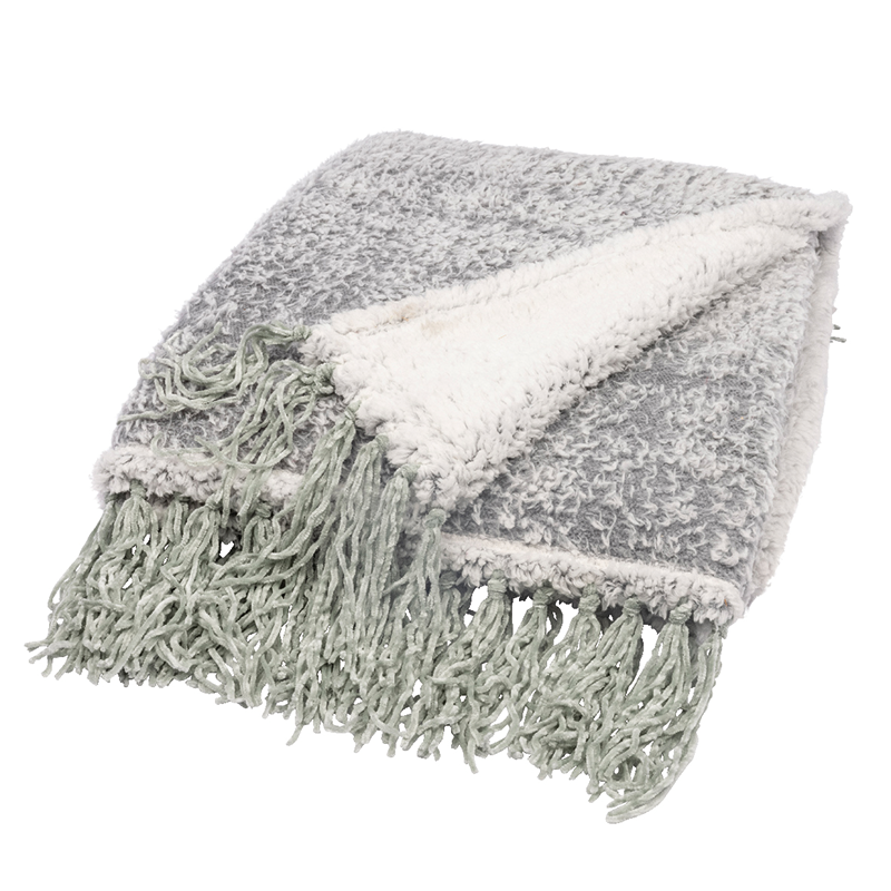 Plaid sherpa colori assortiti 130x170