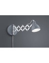 Applique 1x E14 Scissor Calcestruzzo Orientabile Trio Lighting