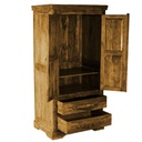 Mobile antico chiaro armadio 2 ante e due cassetti 90x60x180h cm