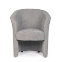 Poltrona in legno e tessuto Grigio Chiaro BELIZE 64,5x63x h76 cm