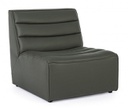 Poltrona in legno moderna effetto pelle verdone stile design